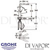 Grohe Essence Single-Lever Sink Mixer Tap Dimensions